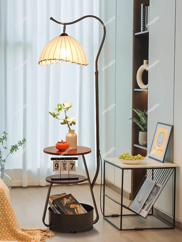 Retro Floor Lamp with Storage  - огляд і ціна Ambient Lighting Decor For Room