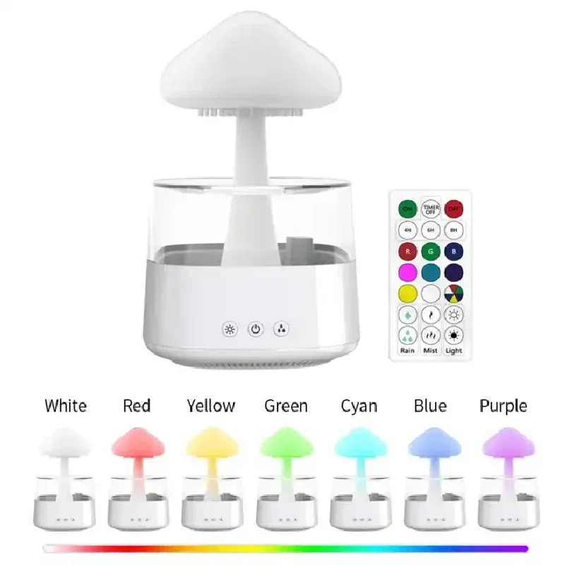 Cloud And Raindrop Humidifier  - огляд і ціна Mushroom Table Lamp