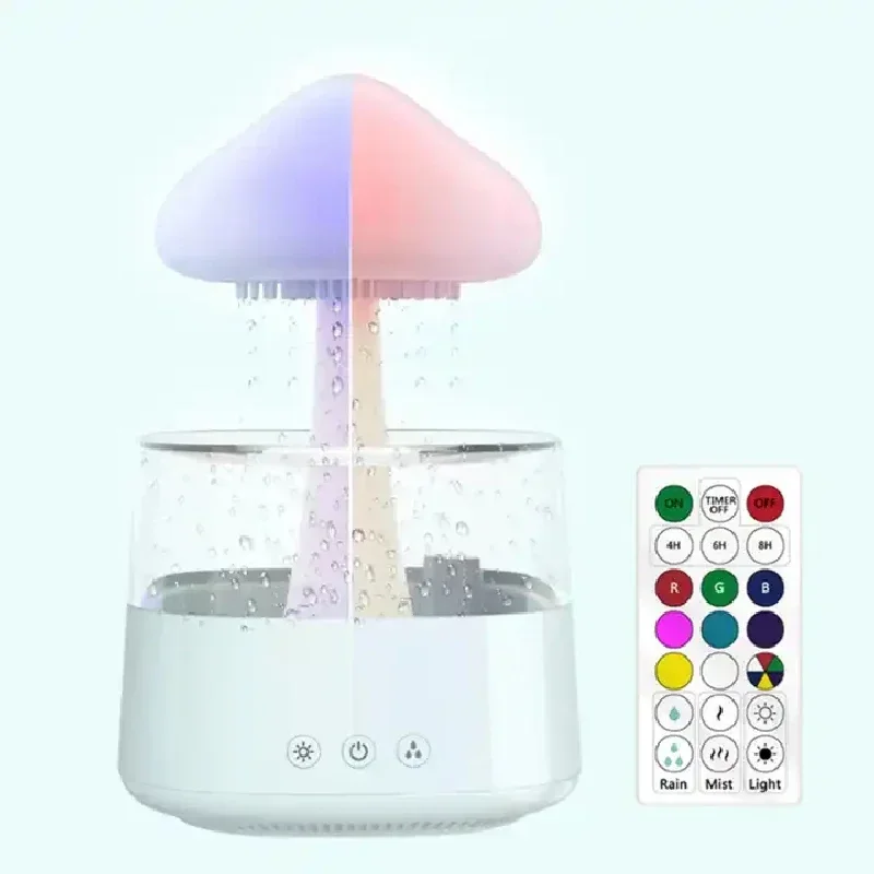 Cloud And Raindrop Humidifier  - огляд і ціна Mushroom Table Lamp