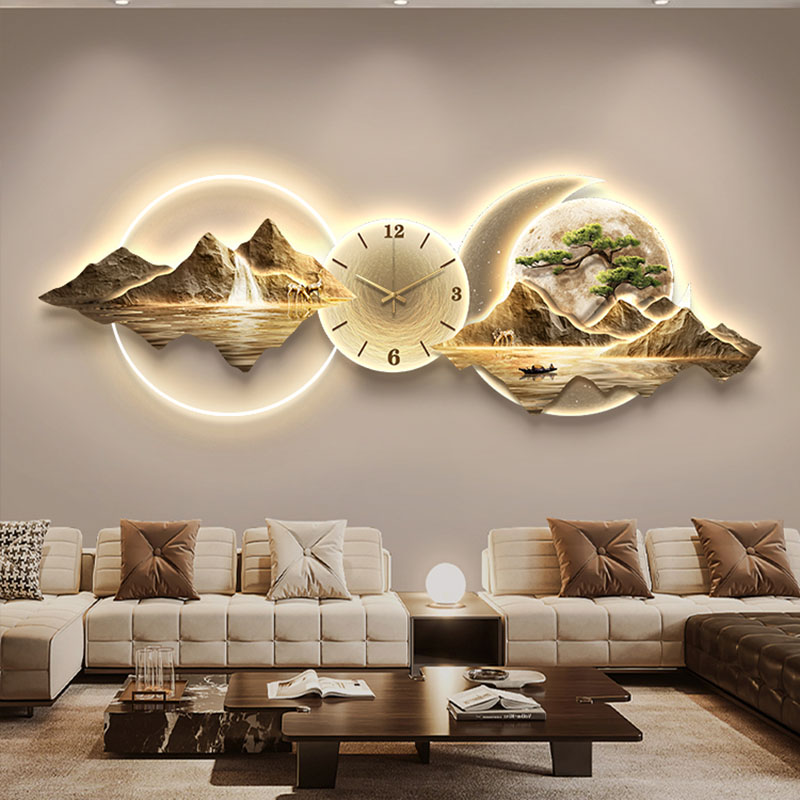 Living Room Wall Clocks Art Mu - огляд і ціна Lighting Home Decor Wall Clocks
