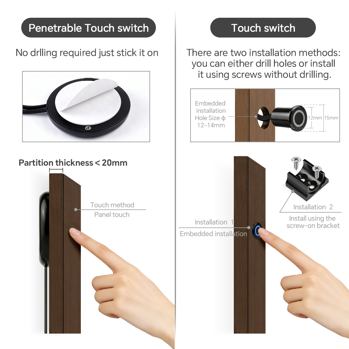 Dimmable Double Touch Sensor C - огляд і ціна Ambient Lighting Decor For Room