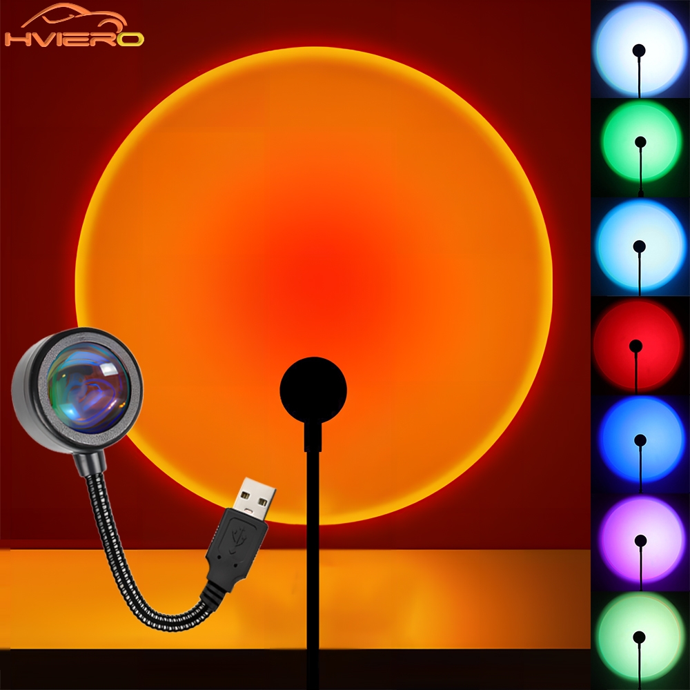 1Pcs USB Interface Sunset Lamp - огляд і ціна Sunset Lamp Projection