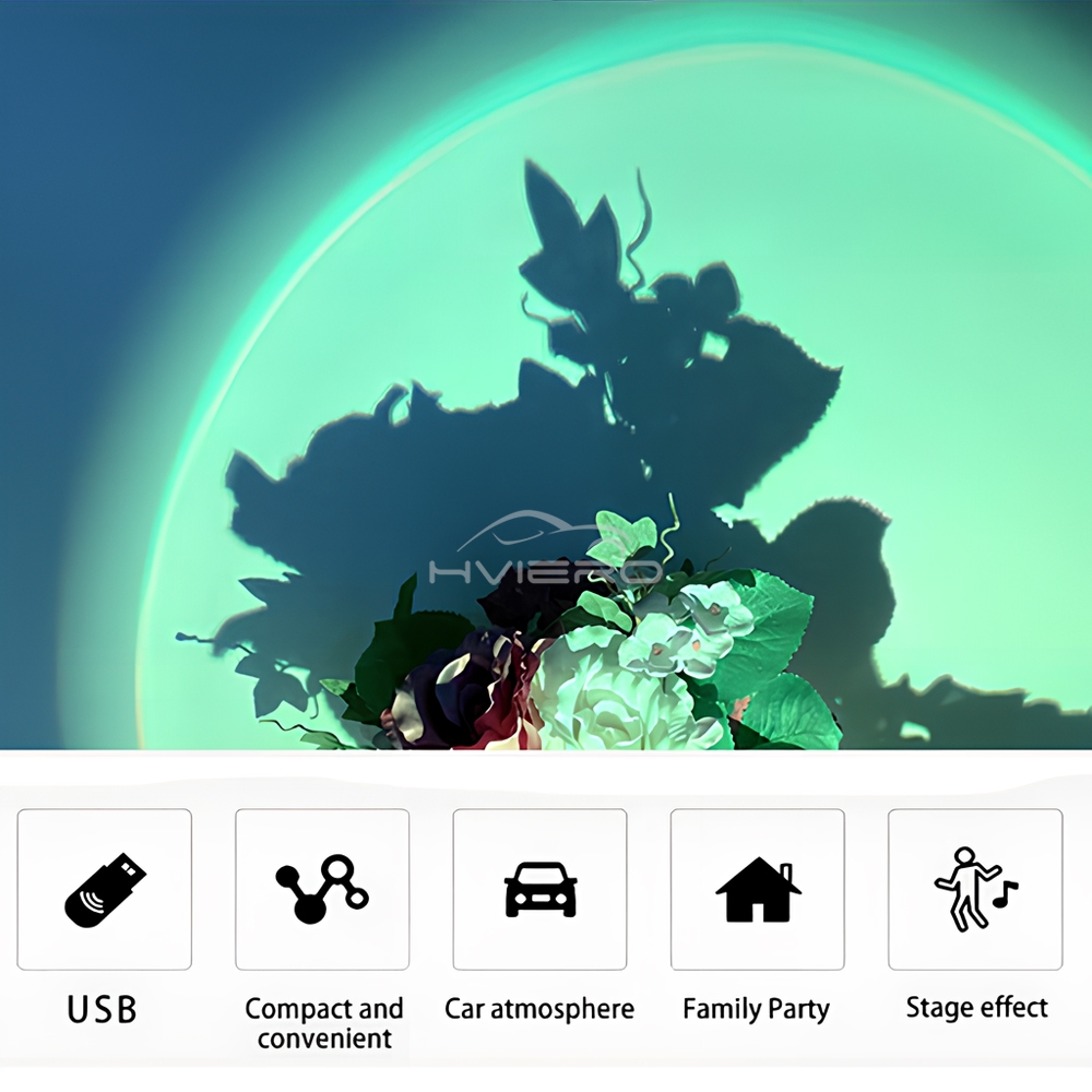 1Pcs USB Interface Sunset Lamp - огляд і ціна Sunset Lamp Projection