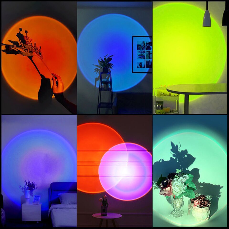 ZK40 LED Sunset Lamp Nightligh - огляд і ціна Sunset Lamp Projection