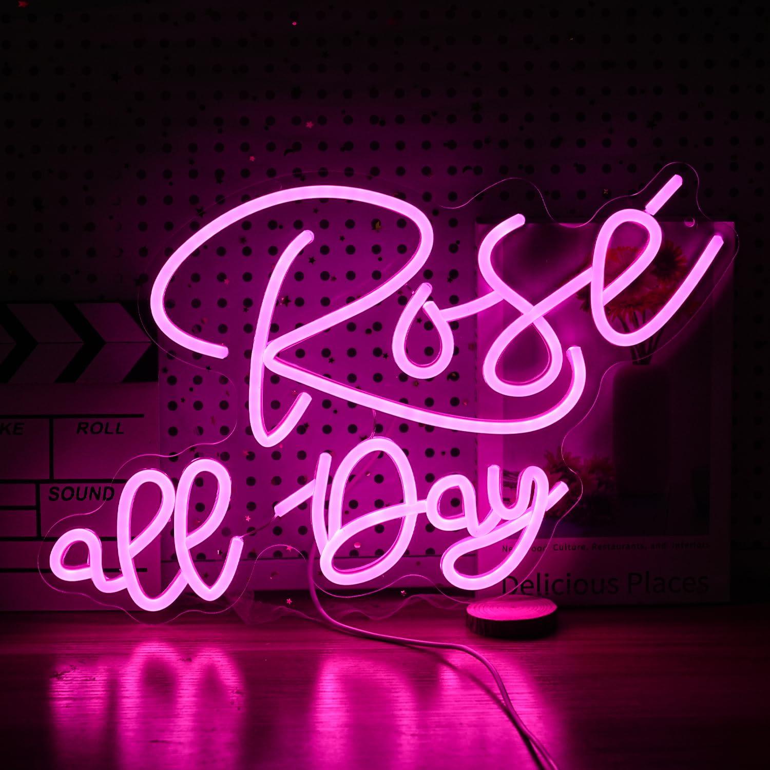 Rose All Day Neon Sign Dimmabl - огляд і ціна Lighting Decoration For Wedding