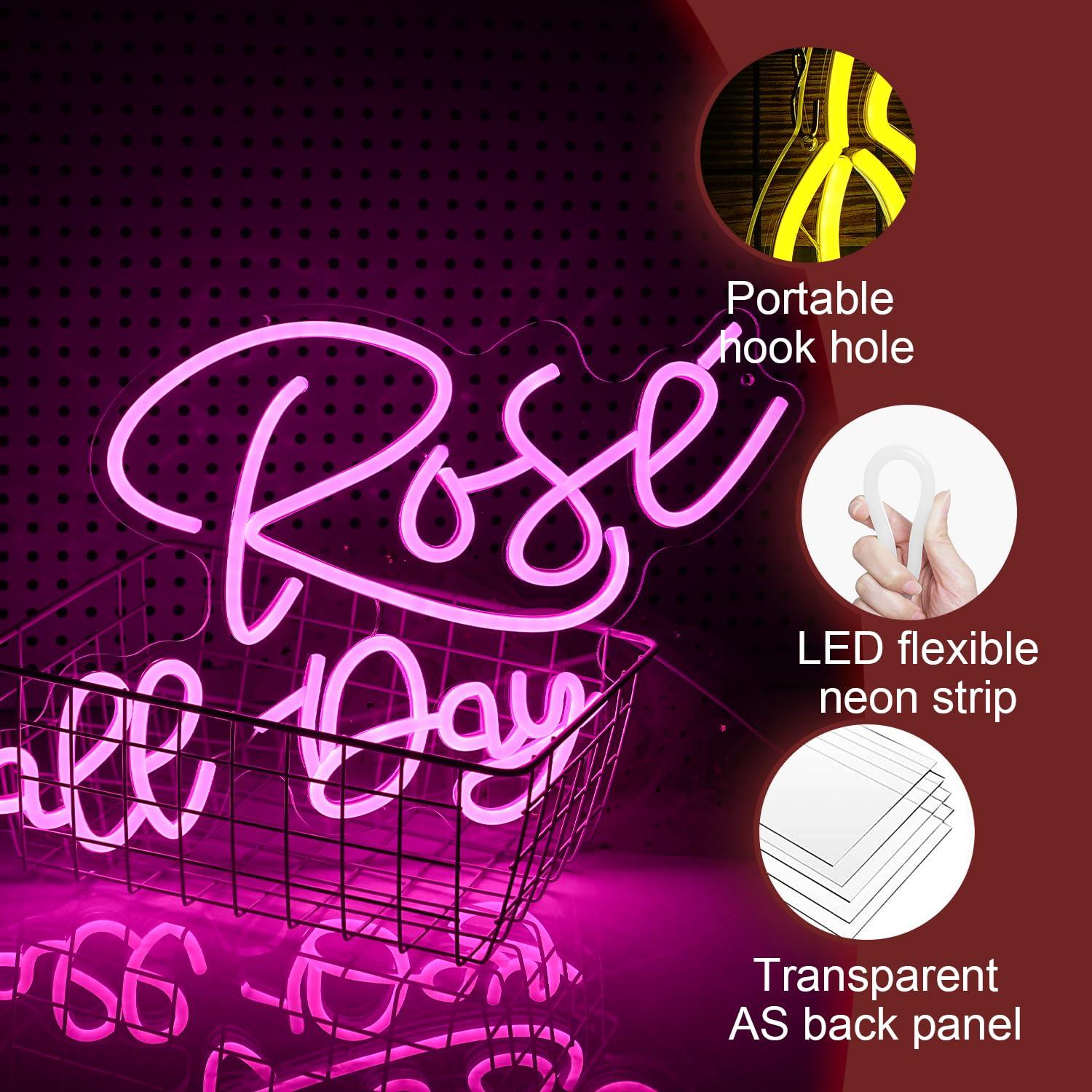 Rose All Day Neon Sign Dimmabl - огляд і ціна Lighting Decoration For Wedding