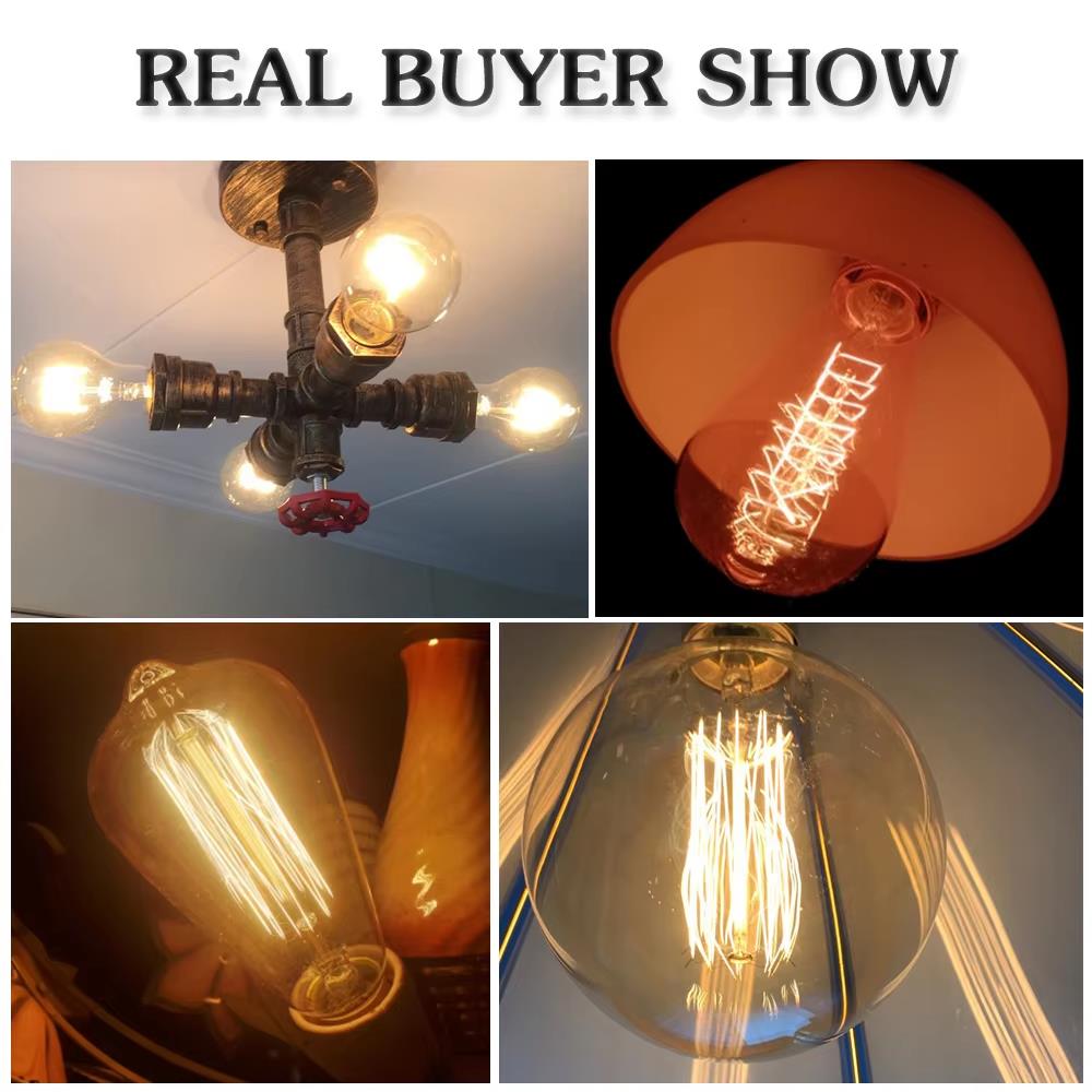 Retro Edison Light Bulb E27 40 - огляд і ціна Lighting Decoration Ideas