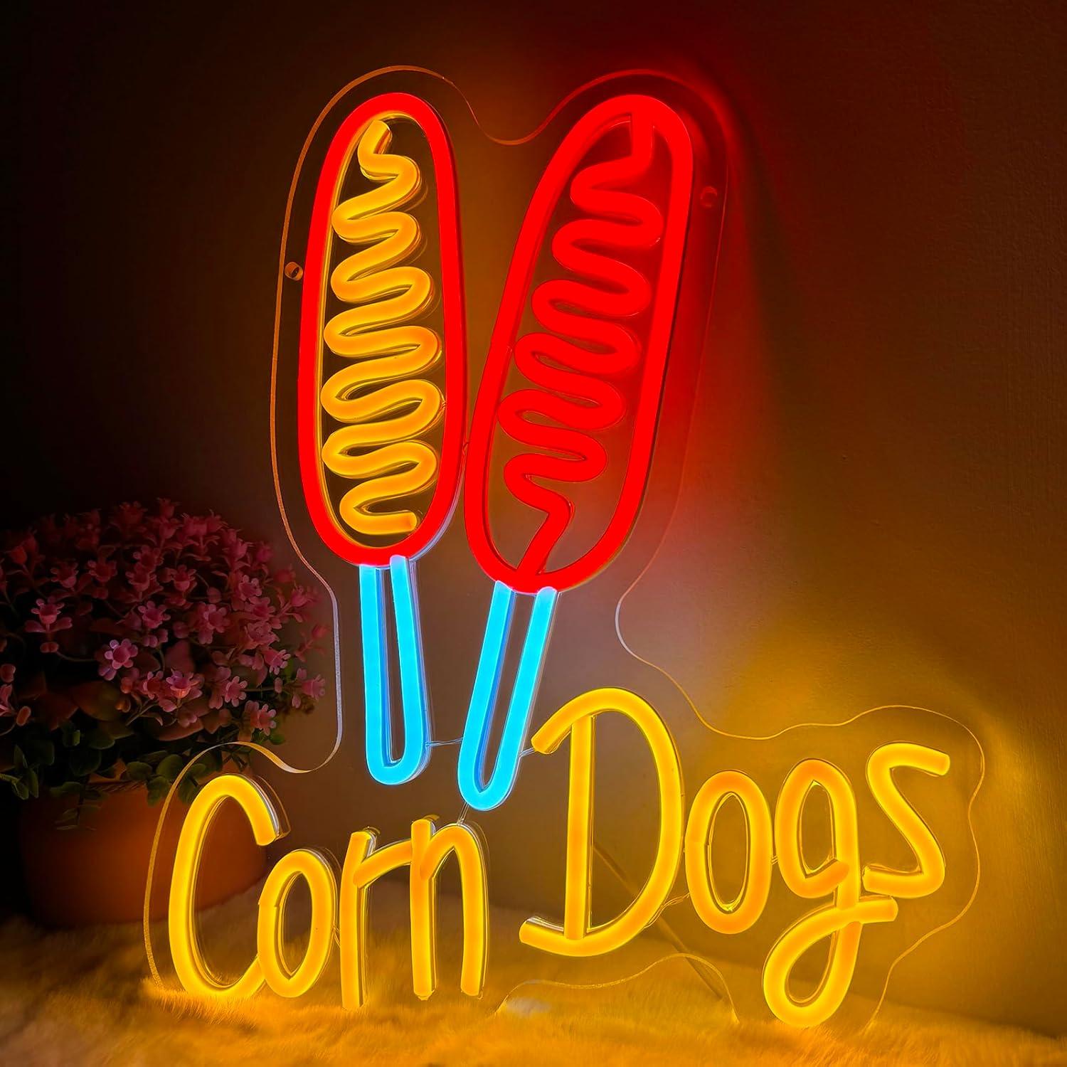 Corn Dog Neon Sign Snack USB D - огляд і ціна Lighting Decoration For Wedding