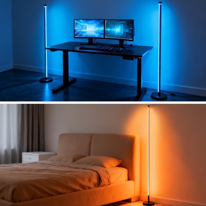 RGBIC LED Corner Floor Lamp, A - огляд і ціна Floor Lamp Tripod