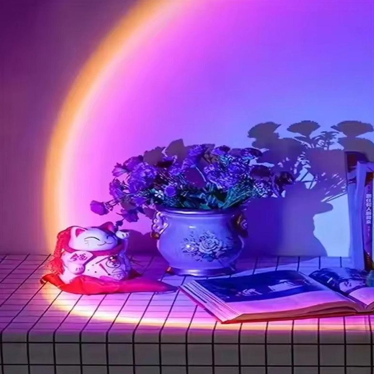 LED Rainbow Sunset Projection  - огляд і ціна Sunset Lamp Projection
