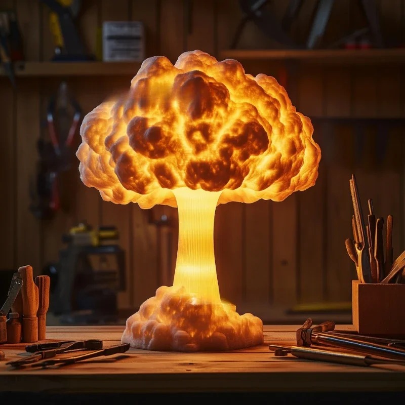 USB Powered Atomic Mushroom Cl - огляд і ціна Mushroom Table Lamp
