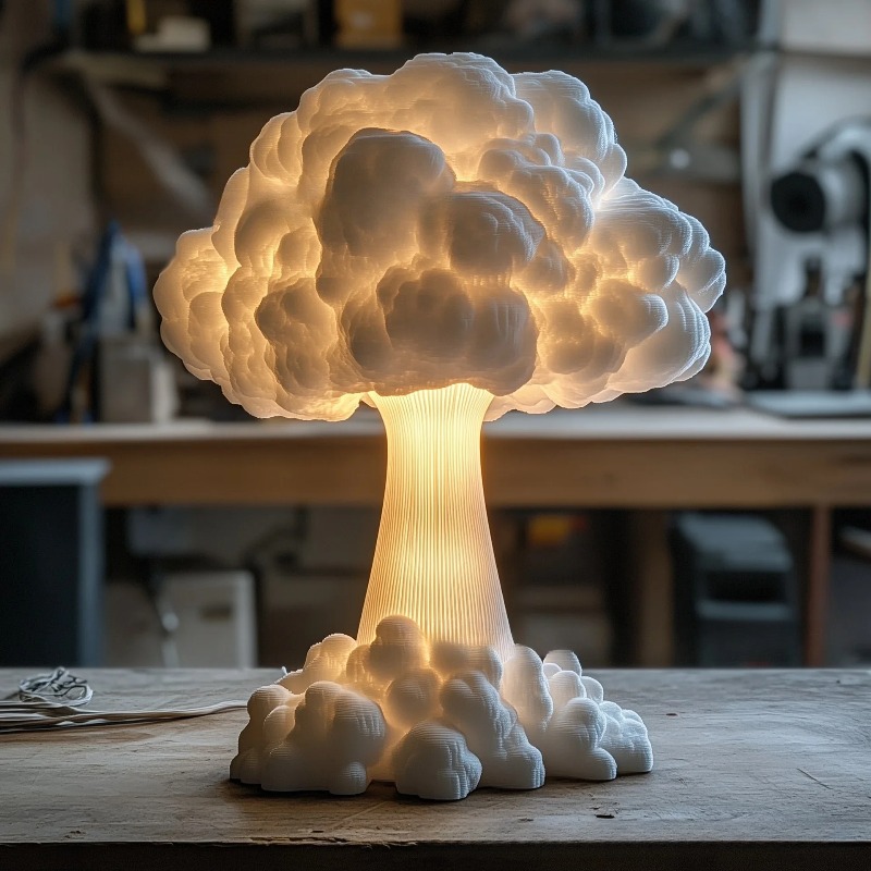 USB Powered Atomic Mushroom Cl - огляд і ціна Mushroom Table Lamp