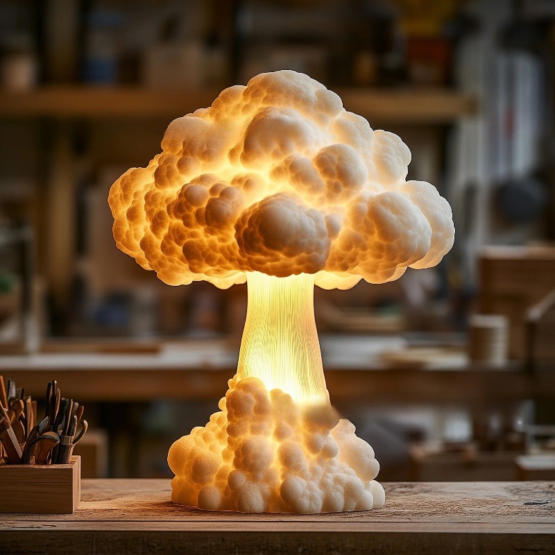 USB Powered Atomic Mushroom Cl - огляд і ціна Mushroom Table Lamp