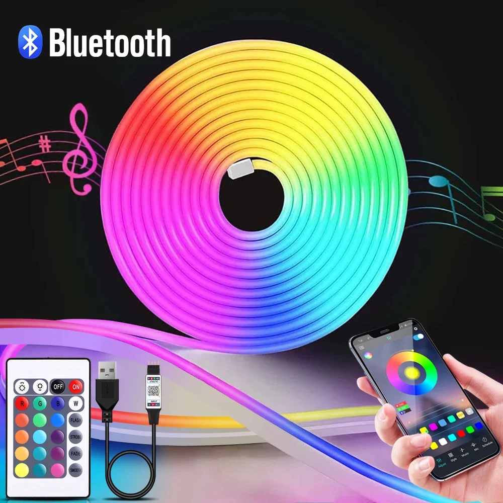 1-5m RGB LED Neon Strip Light  - огляд і ціна Lighting Decoration Ideas
